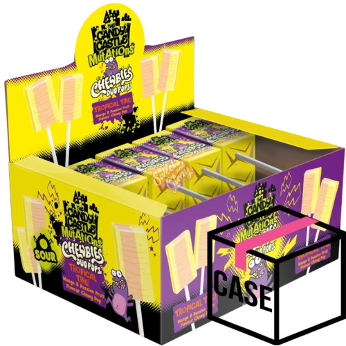 Chewbies Duo Pops Sour Tropical Ting 10g - Case