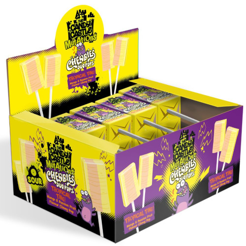 Chewbies Duo Pops Sour Tropical Ting 10g - 30ct