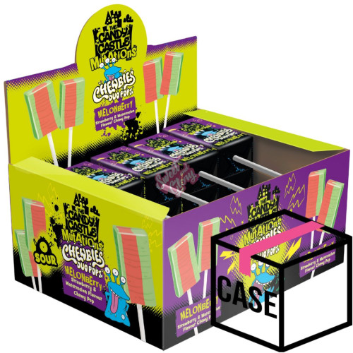 Chewbies Duo Pops Sour Melonberry 10g - Case