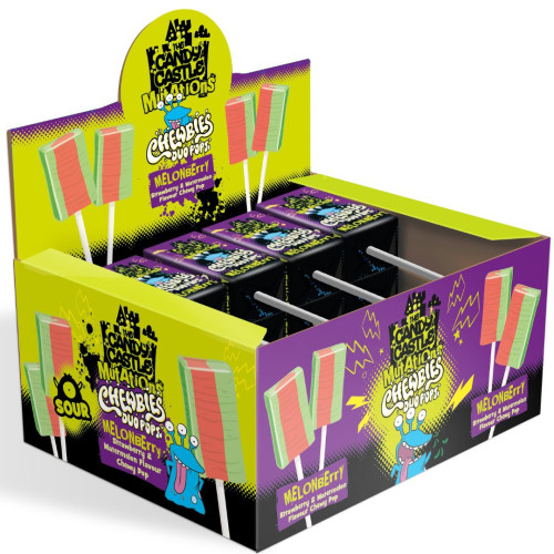 Chewbies Duo Pops Sour Melonberry 10g - 30ct