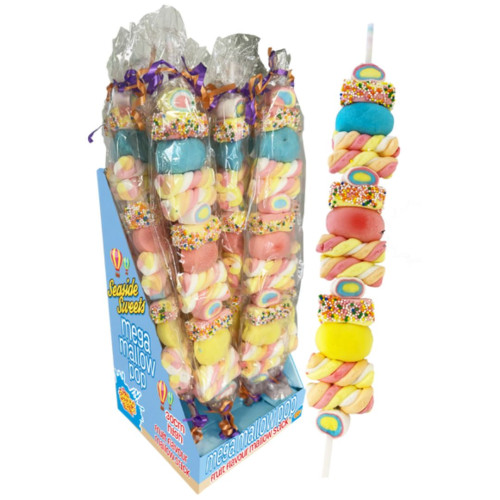 Seaside Mega Mallow Pops 100g - 12ct