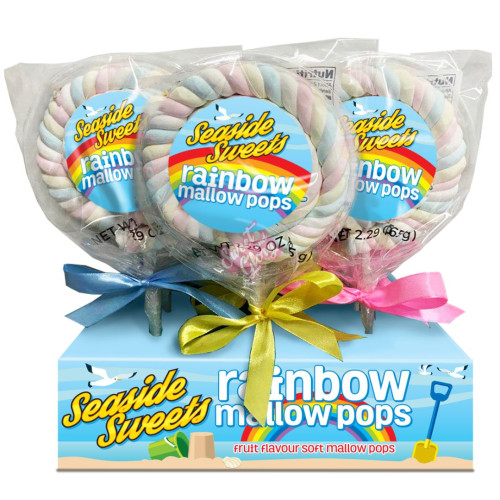 Seaside Rainbow Mallow Pop 40g - 12ct