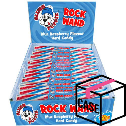 Slush Puppie Rock Wand Blue Raspberry 28g - Case