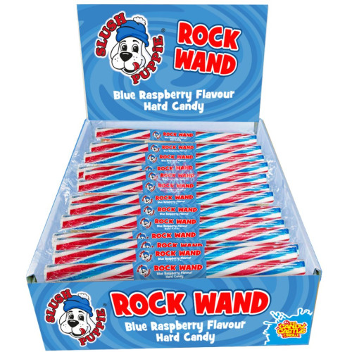 Slush Puppie Rock Wand Blue Raspberry 28g - 120ct