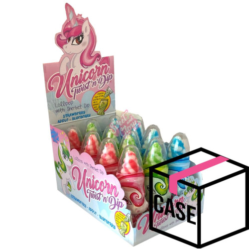 Candy Castle Crew Unicorn Twist and Dip 50g - Case