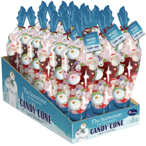 The Snowman & Snowdog Candy Cone 150g - 18ct