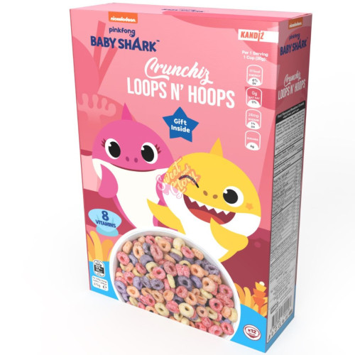 Nickelodeon Baby Shark Loops n' Hoops 375g - 12ct