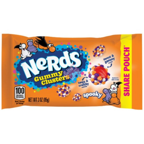 Nerds Gummy Clusters Spooky Share Pouch 85g - 12ct