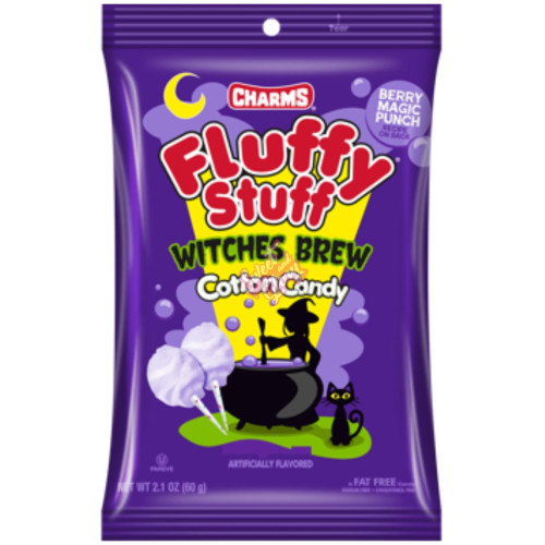 Charms Fluffy Stuff Witches Brew Cotton Candy 60g - 24ct