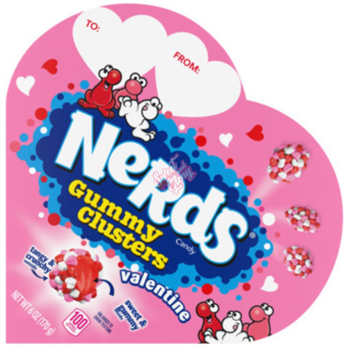Nerds Valentine Gummy Clusters Heart Box 170g - 9ct
