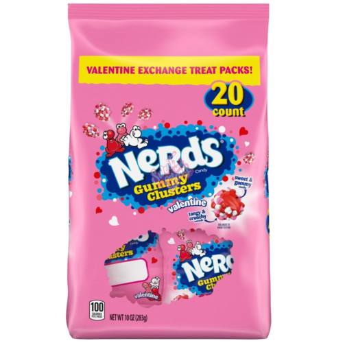 Nerds Valentine Gummy Clusters Exchange Packs 283g - 6ct
