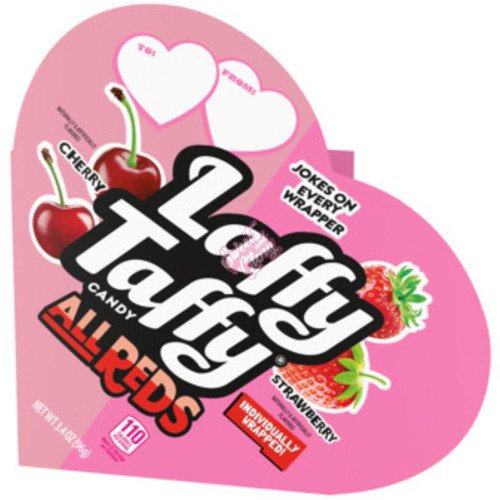 Laffy Taffy Valentine All Reds Heart Box 96g - 9ct