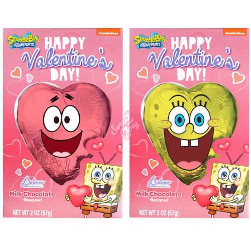 Palmers Valentines SpongeBob Heart Chocolate 57g - 24ct