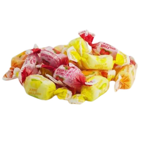 De Bron Fruitjuice Toffees Sugarfree 1kg - 1ct