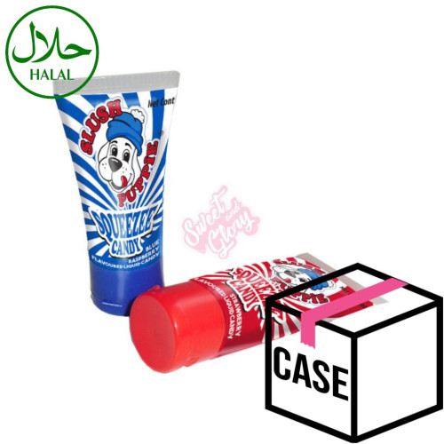 Slush Puppie Squeezee Blue Raspberry - Strawberry 60g - Case