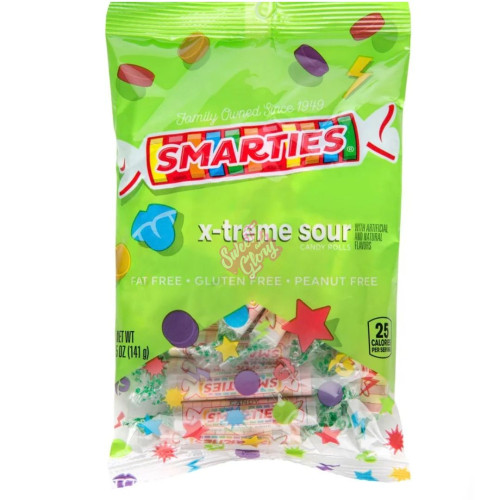 Smarties X-treme Peg Bag 142g - 12ct