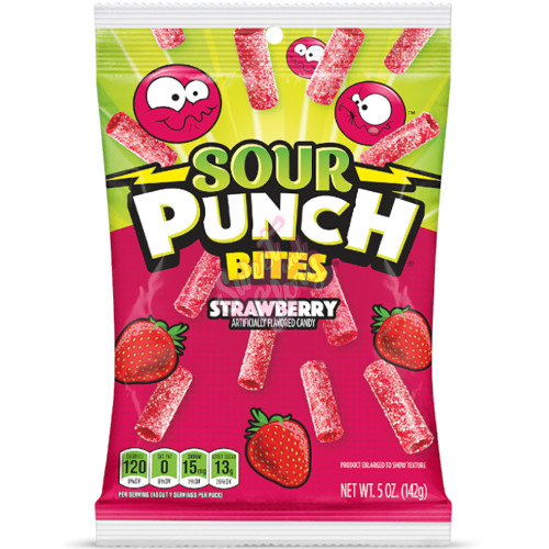 Sour Punch Strawberry Bites 142g - 12ct