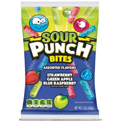 Sour Punch Assorted Bites 142g- Case 12ct