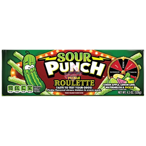 Sour Punch Bites Pickle Roulette Tray 128g - Inner