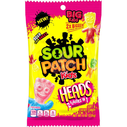 Sour Patch Kids Big Heads 226g - 12ct
