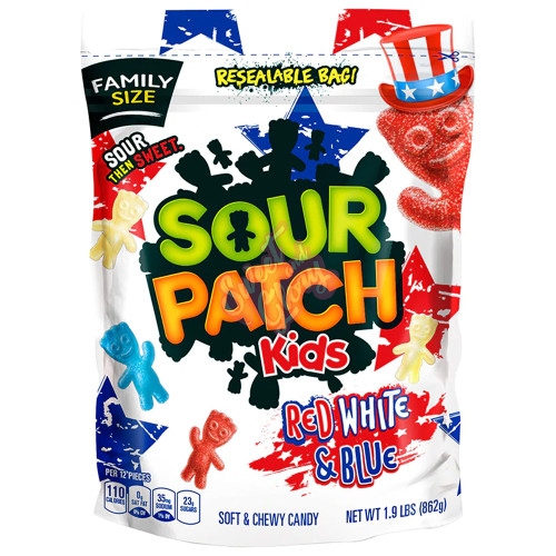 Sour Patch Kids Red White & Blue 816g - 4ct