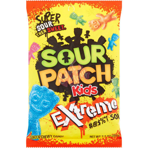 Sour Patch Kids Extreme Peg Bag 204g - 12ct