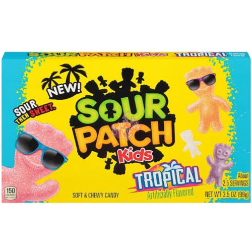 Sour Patch Kids Tropical Theatre 99g - 12ct