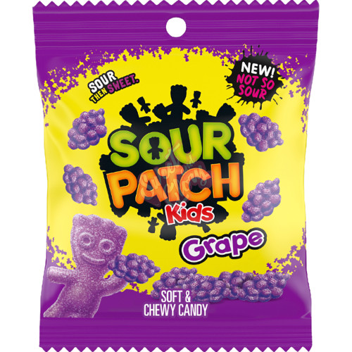 Sour Patch Kids Grape Peg Bag 101g - 12ct