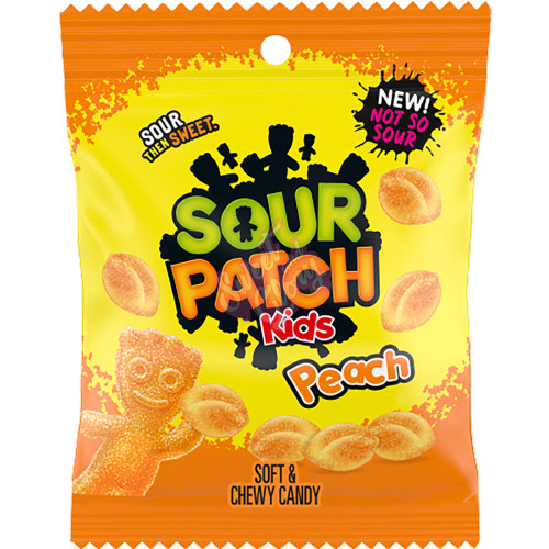 Sour Patch Kids Peach Peg Bag 101g - 12ct