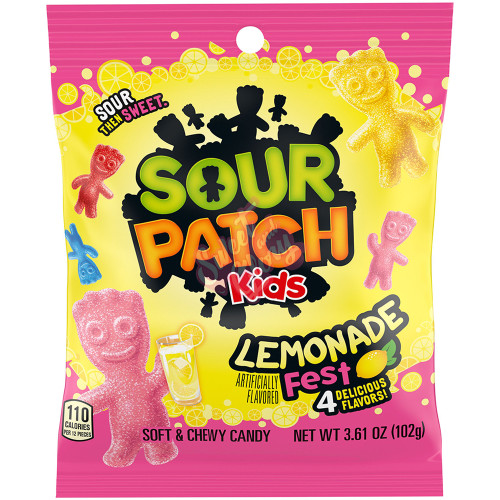 Sour Patch Kids Lemonade Fest 102g - 12ct