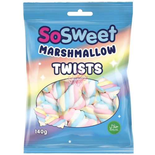 SoSweet Marshmallow Twists 140g - Case