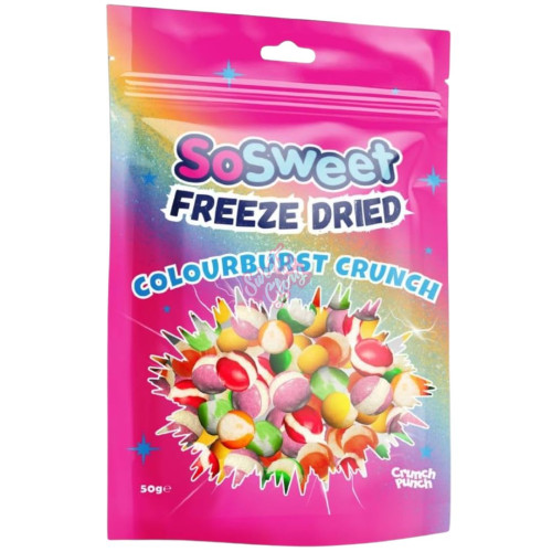 SoSweet Freeze Dried Colourburst Crunch 50g - Case