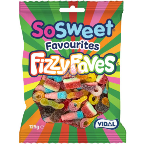 SoSweet FizzyFaves 125g - 12ct