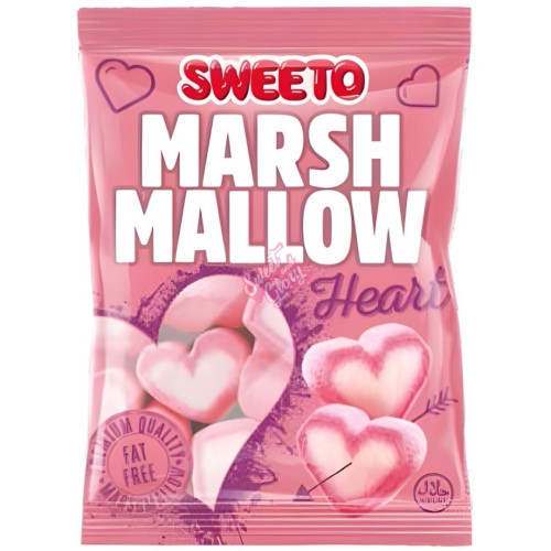 Sweeto Marshmallow Heart 140g - 12ct