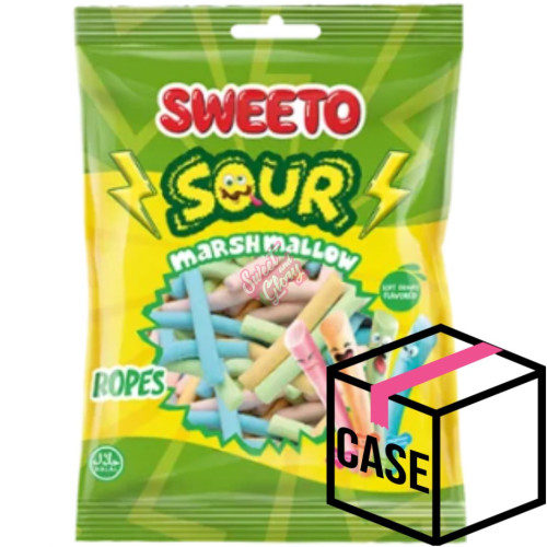Sweeto Sour Marshmallow Ropes 100g - Case