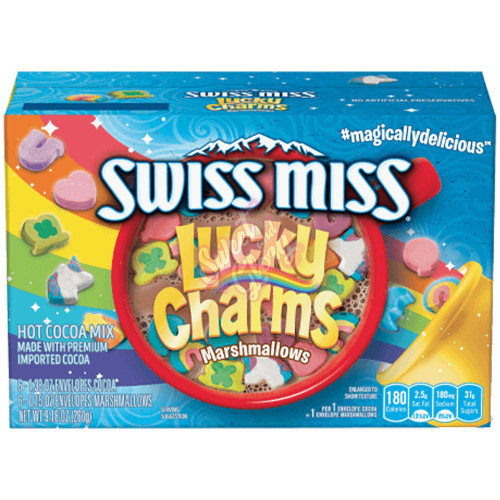 Swiss Miss Cocoa with Lucky Charms Marshmallow 260g - 8ct