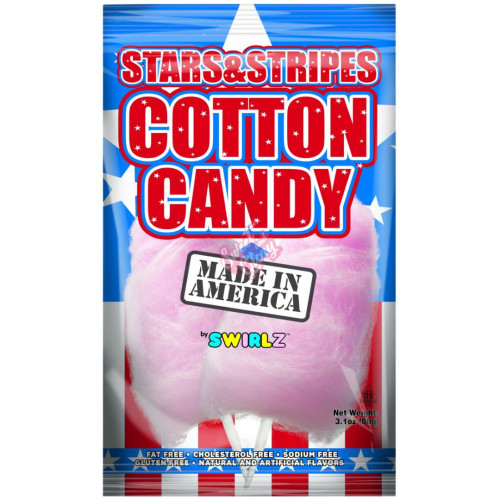 Stars & Stripes Cotton Candy 88g - 12ct