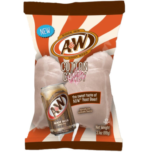 A&W Root Beer Cotton Candy 88g - Case