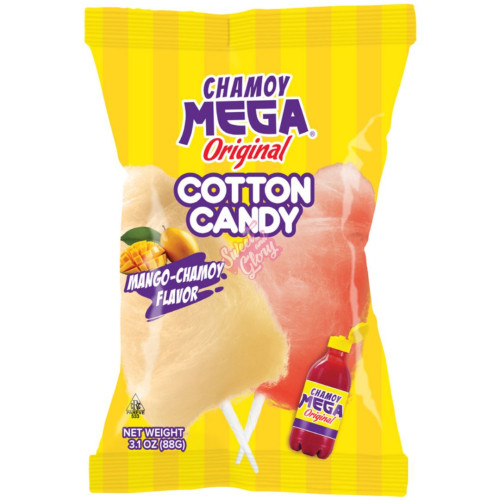 Mega Chamoy Cotton Candy 88g - 12ct