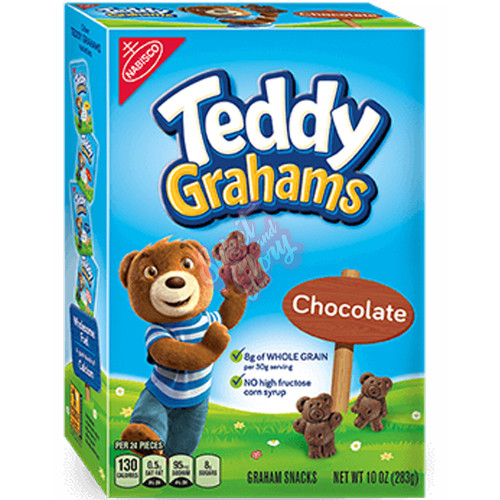 Teddy Grahams Chocolate 283g - 6ct