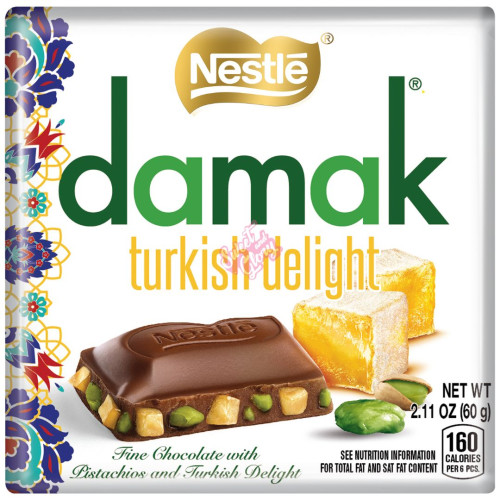 Nestle Damak Turkish Delight with Pistachio 60g - 6ct
