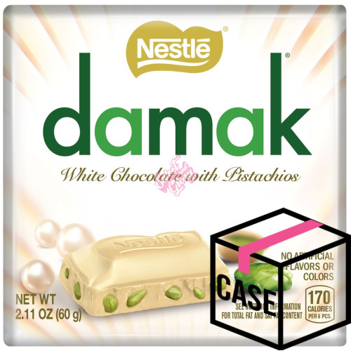 Nestle Damak White Chocolate with Pistachio 60g - Case