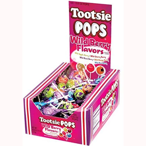 Tootsie Pops Box Wildberry 17g - 100ct