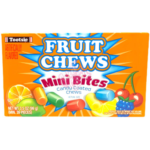 Tootsie Fruit Chew Mini Bites Theatre 99g - 12ct