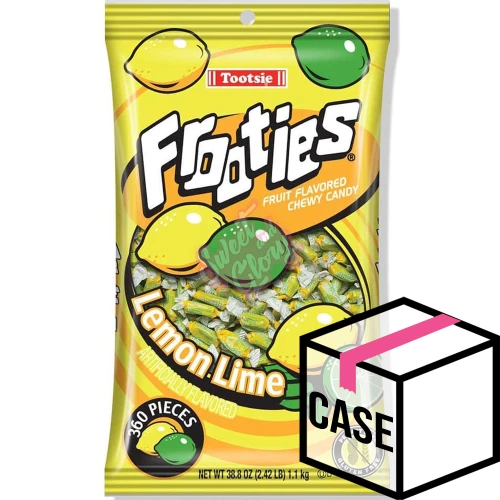 Tootsie Frooties Bag 360pc Lemon Lime 1100g - Case