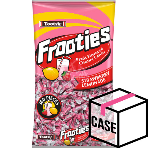 Tootsie Frooties Bag 360pc Strawberry Lemonade 1100g - Case