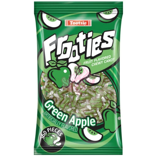 Tootsie Frooties Bag 360pc Green Apple 1100g - 1ct