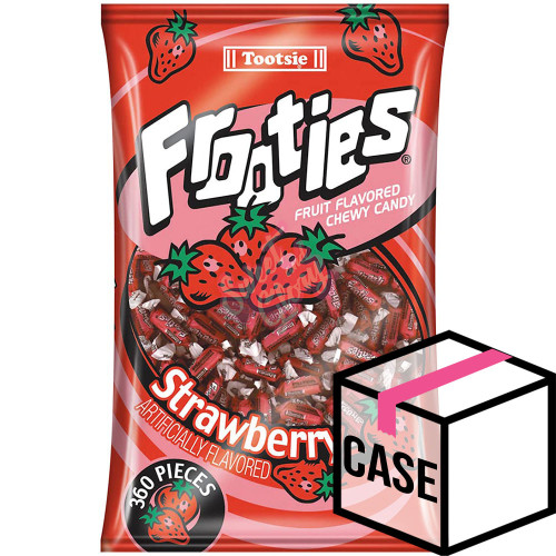 Tootsie Frooties Bag 360pc Strawberry 1100g - Case