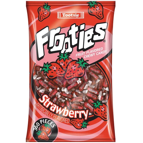 Tootsie Frooties Bag 360pc Strawberry 1100g - 1ct