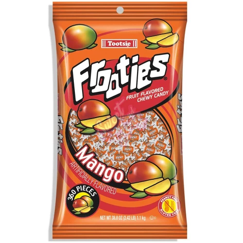 Tootsie Frooties Bag 360pc Mango 1100g - 1ct